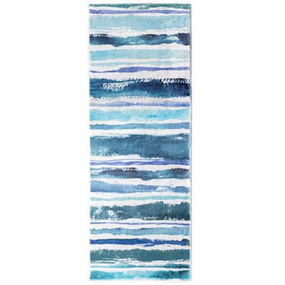 21" x 54" Cozy Living Sapphire Stripes Runner