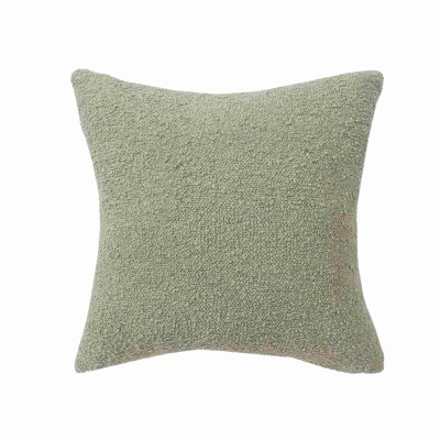 20" Sq Green Textured Decorative Pillow
