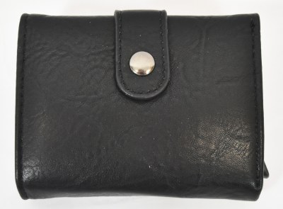 Black RFID Bi-Fold Wallet