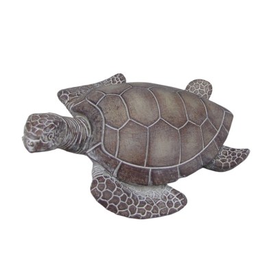 Brown Coastal Polyresin Sea Turtle Figurine