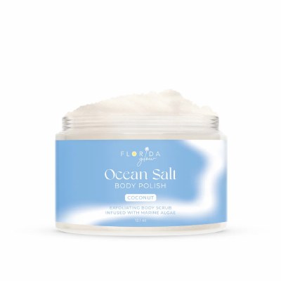 12.1 Oz Coconut Fragrance Florida Glow Salt Scrub