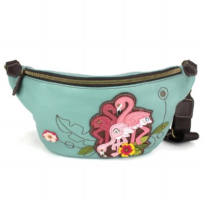 6" x 14" Flamingo Group Fanny Pack