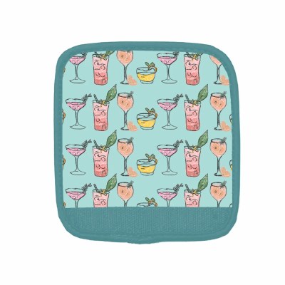 Turquoise Cocktails Luggage Handle Wrap