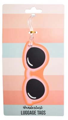 Orange Sunglasses Luggage Tag