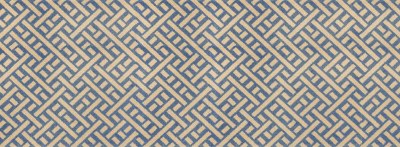 28" x 75"  Blue and White Trellis Runner
