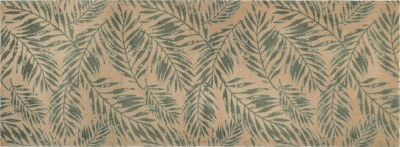 28" x 75" Sage Palm Leaves Runner