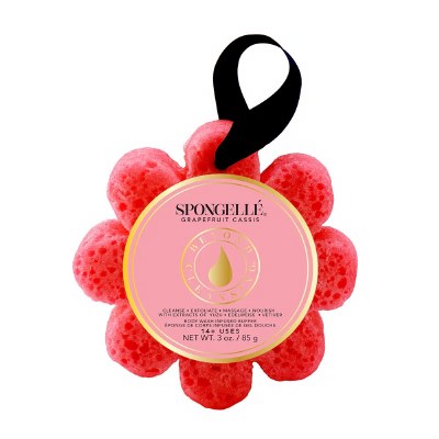 Red Grapefruit Cassis Fragrance Body Wash Infused Sponge