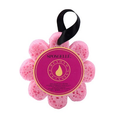 Pink Bulgarian Rose Fragrance Body Wash Infused Sponge