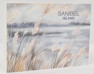 5" x 7" "Sanibel Island" Sea Oats on the Beach Coastal Plaque