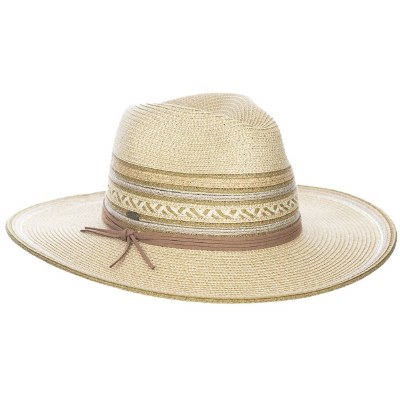 3.5" Brim Natural Woven Braid Safari Hat