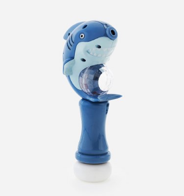 9" Blue Shark Bubble Gun