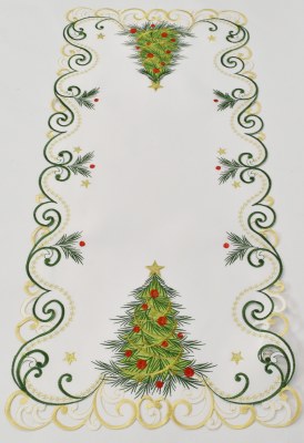 36" Cedar Christmas Tree Table Runner