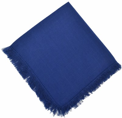 20" Sq Navy Fringe Hem Cloth Napkin