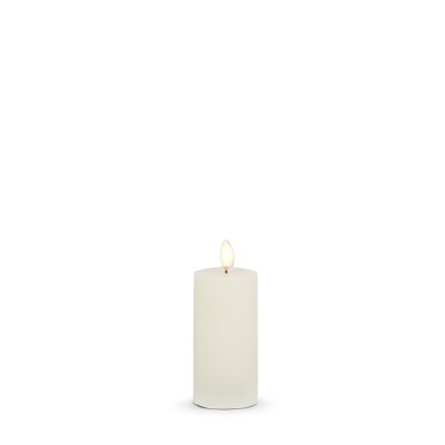 2" x 4" LED Ivory 3D Flame Luminesce Pillar Candle