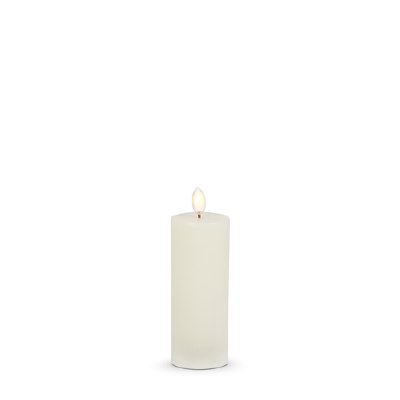 2" x 5" LED Ivory 3D Flame Luminesce Pillar Candle