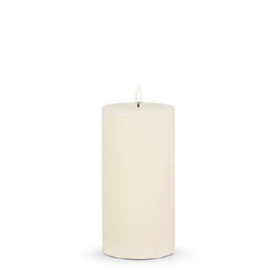 3.5" x 7" LED Ivory 3D Flame Luminesce Pillar Candle