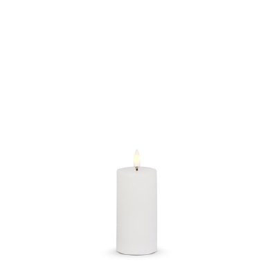 2" x 4" LED White 3D Flame Luminesce Pillar Candle