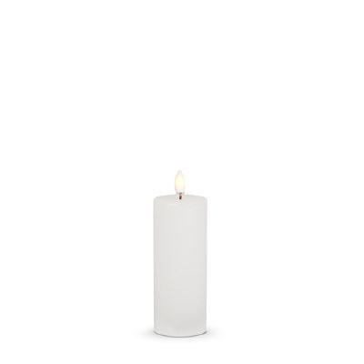 2" x 5" LED White 3D Flame Luminesce Pillar Candle