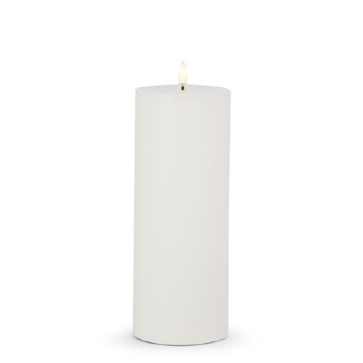 3.5" x 9" LED White 3D Flame Luminesce Pillar Candle