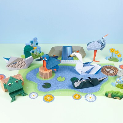 Create Your Own Wetland Wildlife Origami Kit