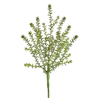 19" Faux Green Sedum Spray