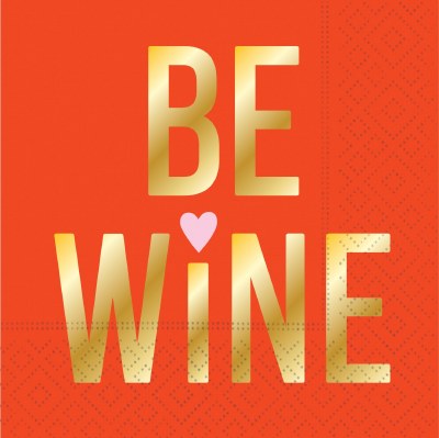 "Be Wine" Beverage Napkins