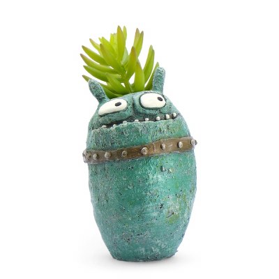 5" Teal Bloomies Sparta Planter