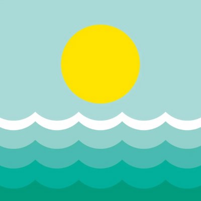 5" Square Monaco Sun Beverage Napkins