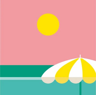 5" Square Cap D'Antibe Umbrella Beverage Napkins