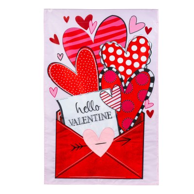 18" x 13" "Hello Valentine" Envelope Valentine's Day Mini Garden Flag