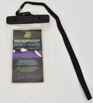 White Waterproof Cellphone Pouch