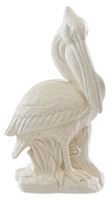 22" Coastal Cream Pelican Statue