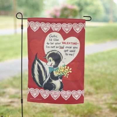 18" x 12" Mini "Golly, I'd Like To Be Your Valentine..." Valentine's Day Garden Flag