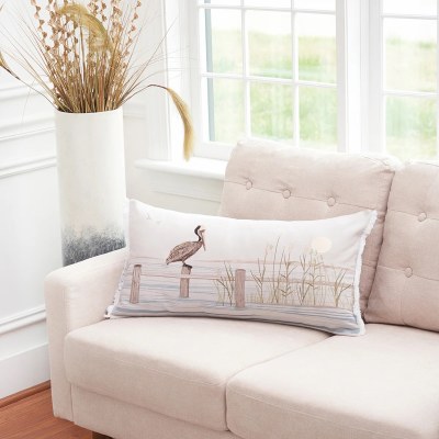 14" x 26" Pelican Bay Decorative Coastal Pillow
