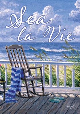 18" x 12" "Sea La Vie" Mini Coastal Garden Flag