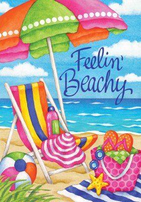 40" x 28" "Feelin' Beachy" Large Coastal Flag