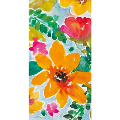 8.5" x 4.5" Bright and Cheery Flowers Guest Towels