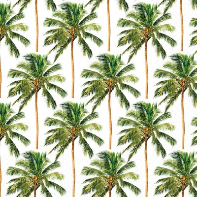 6.5" Sq Palm Trees Lunch Napkins