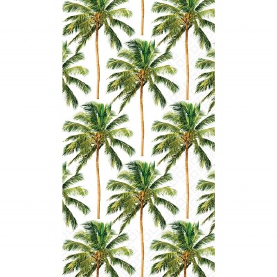 8.5" x 4.5" Palm Trees Guest Towels