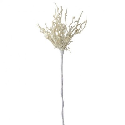 39" Faux Cream Sea Coral Spray