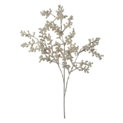 25" Faux Cream Sea Grape Spray