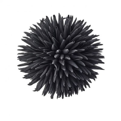 6" Black Spike Orb