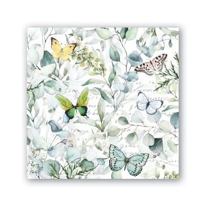 5" Square Butterfly Fields Beverage Napkins