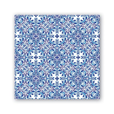 5" Square Indigo Seas Beverage Napkins