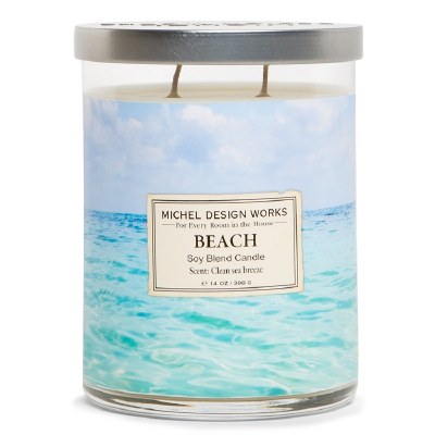 14 Oz Beach Fragrance Glass Candle Jar