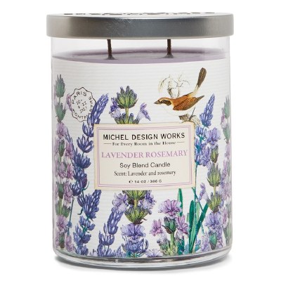 14 Oz Lavender Rosemary Fragrance Glass Candle Jar