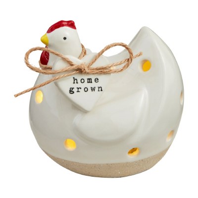 4" LED Hen Decorative Sitter by Mud Pie