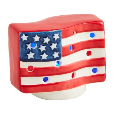 3" LED American Flag Decorative Sitter by Mud Pie