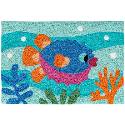20" x 30" Funny Fish Lips Indoor/Outdoor Rug