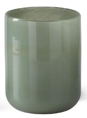 Medium Glass Sage Cylinder Vase
